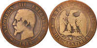 France 10 Centimes Coin, Napoleon III, Napoléon III, Marseille -