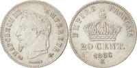 France 20 Centimes Coin, Napoleon III, Napoléon III, Bordeaux -