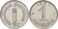 France Centime Coin, Épi, Paris, Stainless Steel, KM:928 -