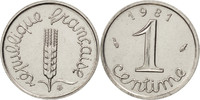 France Centime Coin, Épi, Paris, Stainless Steel, KM:928 -