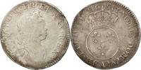 France 12 Sols, 1/10 ECU Coin, Louis XV, 1/10 Écu Vertugadin, Paris -