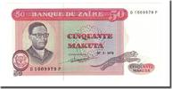 Zaire 50 Makuta Banknote, 1978-05-20, KM:16c -