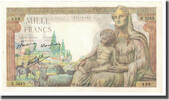 France 1000 Francs 1943-05-06, Fayette:40.23, KM:102 -