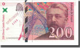 France 200 Francs BRUNEEL, BONARDIN, VIGIER, Specimen -