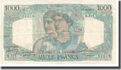 France 1000 Francs Minerve et Hercule, P. Rousseau and R. Favre-Gilly -