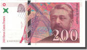 France 200 Francs Eiffel, BRUNEEL, BONARDIN, VIGIER -