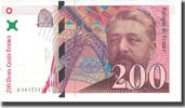 France 200 Francs Eiffel, BRUNEEL, BONARDIN, VIGIER -