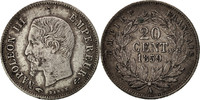 France 20 Centimes Coin, Napoleon III, Napoléon III, Paris -