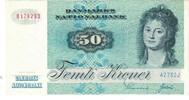 Denmark 50 Kroner Banknote, KM:50a -