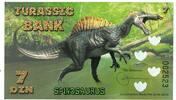 Spain Tourist Banknote Banknote, JURASSIC BANK 7 DIN -
