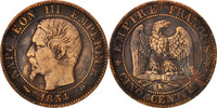 France 5 Centimes Coin, Napoleon III, Napoléon III, Bordeaux -