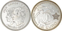 Spain 12 Euro JUAN CARLOS I Y SOFIA, Madrid, Silver, KM:1212 -