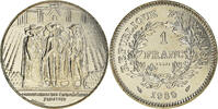 France 1 Franc Coin, États généraux, Paris, ESSAI, Nickel -