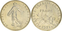 France Franc Coin, Semeuse, Paris, Nickel, KM:925.1 -