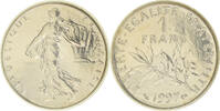 France Franc Coin, Semeuse, Paris, Nickel, KM:925.1 -