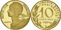 France 10 Centimes Coin, Marianne, Paris, Proof / BE -