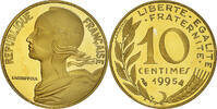 France 10 Centimes Coin, Marianne, Paris, Proof / BE -