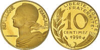 France 10 Centimes Coin, Marianne, Paris, Proof -
