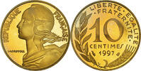 France 10 Centimes Coin, Marianne, Paris, Proof -
