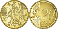 France 20 Euro Cent Paris, Proof / BE, Brass, KM:1411 -