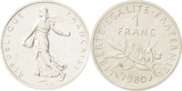 France Franc Coin, Silver, KM:P669, Gadoury:104.P2 -