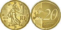 France 20 Euro Cent Paris, BE, Brass, KM:1411 -