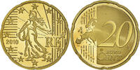 France 20 Euro Cent Paris, Proof, Brass, KM:1411 -