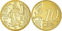 France 10 Euro Cent Paris, BE, Brass, KM:1410 -