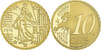 France 10 Euro Cent BE, Brass, KM:New -