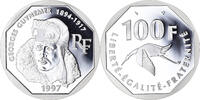 France 100 Francs Coin, Guynemer, Proof, Silver, KM:1196 -