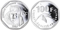 France 100 Francs Coin, Guynemer, Proof, Silver, KM:1196 -