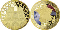 France Medal Notre Dame de paris, Patrimoine Culturel, Proof -