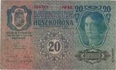 Austria 20 Kronen Banknote, 1913-01-02, KM:14 -