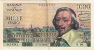 France 1000 Francs Richelieu, 02892 R.16, Fayette:42.3 -