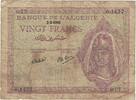 Algeria 20 Francs 1945 Banknote, 1945-02-02, KM:92b S 10,95 EUR  plus 4,95 EUR verzending