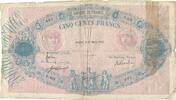 France 500 Francs Bleu et Rose, Fayette:30.22, KM:66g -