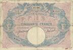 France 50 Francs Bleu et Rose, Fayette:14.22, KM:64e -