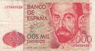 Spain 2000 Pesetas Banknote, 1980-07-22, KM:159 -