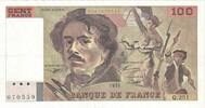France 100 Francs Delacroix, Q.251, Fayette:69bis.8, KM:154g -