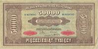 Poland 50,000 Marek Banknote, 1922-10-10, KM:33 -
