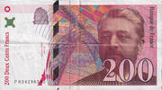 France 200 Francs Eiffel, Fayette:75.2, KM:159a -