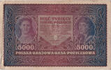 Poland 5000 Marek Banknote, 1920-02-07, KM:31 -