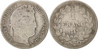 France Franc Coin, Louis-Philippe, Paris, Silver, KM:748.1 -
