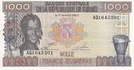 Guinea 1000 Francs 1960-03-01, KM:32a -