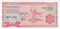 Burundi 20 Francs 1995-05-25, KM:27b -