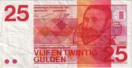 Netherlands 25 Gulden 1971-02-10, KM:92a -