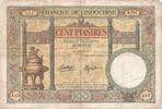 French Indochina 100 Piastres FRENCH INDO-CHINA, Undated (1925-39), KM:51d VF(20-25)