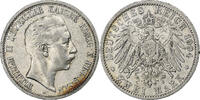German States 2 Mark PRUSSIA, Wilhelm II, Berlin, Silver -