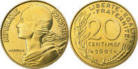 France 20 Centimes 2001 Paris Marianne, Paris, Aluminum-Bronze STGL 10,95 EUR  Excl. 4,95 EUR Verzending