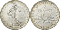 France 2 Francs Semeuse, Paris, Silver, Gadoury:532, KM:845.1 -